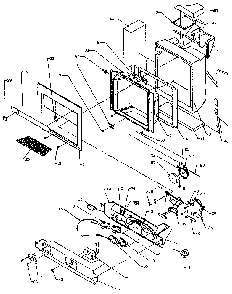 Ice And Water Cavity Diagram and Parts List for SZDE27N-P1162205W  Amana Refrigerator