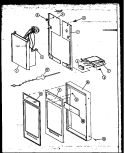 CONTROL PANEL Diagram and Parts List for MWR214  Caloric Microwave