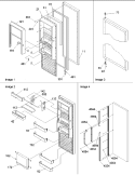 Refrigerator Door Diagram and Parts List for SRD22S5E P1190304W E Amana Refrigerator