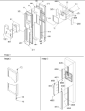 Freezer Door Diagram and Parts List for SRD22S5E P1190304W E Amana Refrigerator