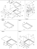 Deli / Shelves / Crisper Assy Diagram and Parts List for SRD22S5E P1190304W E Amana Refrigerator