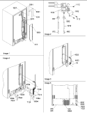 Cabinet Back Diagram and Parts List for SRD22S5E P1190304W E Amana Refrigerator