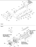 Ice Bucket Auger & Ice Maker Parts Diagram and Parts List for SRD22S5E P1190304W E Amana Refrigerator