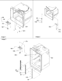 SHELF LADDERS & LIGHT ASSY Diagram and Parts List for BRF20VCPSER P1321312W S Amana Refrigerator