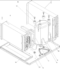 Evaporator, Condenser and Compressor Diagram and Parts List for REF24080C5ER RE REF24080C5ER C Amana Air Conditioner