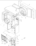 Center Partition Assy & Controls Diagram and Parts List for RE18090C2DR REV RE18090C2DR B Amana Air Conditioner