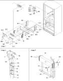 Evaporator Assy Diagram and Parts List for BRF520T1E P1321304W E Amana Refrigerator