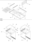 Freezer Shelf, Deli and Crisper Diagram and Parts List for BRF520TE P1301501W E Amana Refrigerator