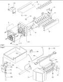 Ice Maker Assy and Parts Diagram and Parts List for BRF520TE P1301501W E Amana Refrigerator