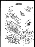 INTERIOR PARTS Diagram and Parts List for MWD36610 MN03 Amana Microwave