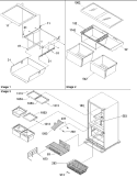 SHELVING Diagram and Parts List for BRF20V1CPSR P1321316W S Amana Refrigerator