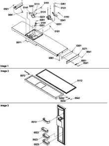 Freezer Door Diagram and Parts List for SBDE21VPSE-P1317202WE  Amana Refrigerator