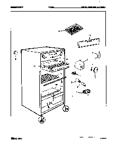 Fresh Food Compartment Diagram and Parts List for RC10H E8S00 Maytag Refrigerator