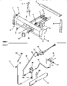 Backguard And Gas Supply Diagram and Parts List for ARG7200W-P1143316NW  Amana Range
