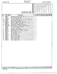 Freezer Compartment Page 2 Diagram and Parts List for 19574B  Admiral Refrigerator