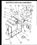 ELECTRICAL PARTS AND COMPONENTS Diagram and Parts List for NB1000 P1140902M Amana Microwave