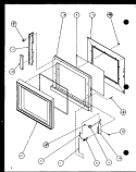 Page 1 Diagram and Parts List for CRSB460P P7769524M Amana Microwave
