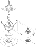 Part Location Diagram of 40047102 Whirlpool Agitator Pulley