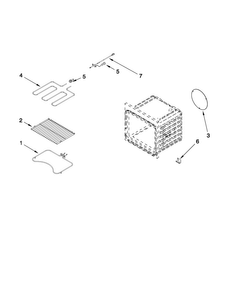 Internal Oven Parts Diagram and Parts List for MEW5530DDS10  Maytag Wall Oven