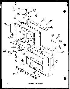 Upper Door Parts Diagram and Parts List for TM14D-P73953-21W  Amana Refrigerator