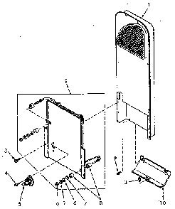 Heater Box Diagram and Parts List for NE6613L43828  Speed Queen Dryer