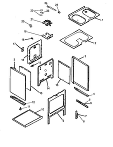 Oven Diagram and Parts List for ARR626L-P1142626NL  Amana Range