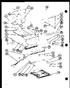 Cabinet Parts Diagram and Parts List for RC-20SE P76881-4M Amana Microwave