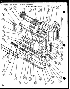 Chassis Mechanical Parts Assembly (pth15300e/p9806822r) (pth15400e/p9806922r) (pth15300ec/p9811822r) (pth15400ec/p9872322r) Diagram and Parts List for PTH09400F P1102701R Amana Air Conditioner