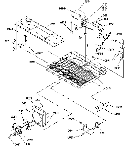 Machine Compartment Diagram and Parts List for SS21SL-P1193802WL  Amana Refrigerator