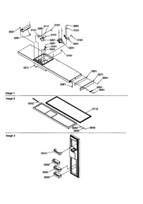 Freezer Door Diagram and Parts List for SBDE21VPE-P1317201WE  Amana Refrigerator