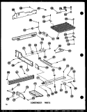 CONDENSER PARTS Diagram and Parts List for BC20W P6023511W Amana Refrigerator