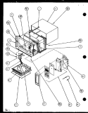 Page 2 Diagram and Parts List for WM714 P1104412M Amana Microwave
