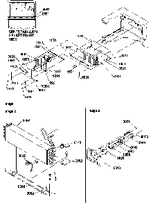 Evaporator And Fan Motor Assemblies Diagram and Parts List for TR525VW-P1322701WW  Amana Refrigerator