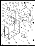 Page 4 Diagram and Parts List for WM714 P1104412M Amana Microwave