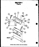 CONTROL PANEL Diagram and Parts List for TGA400 P7575204W Amana Dryer