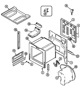 Body Diagram and Parts List for CGS1750AD*  Maytag Range