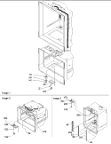 Light Switches & Drain Funnel Diagram and Parts List for ARB2117AS PARB2117AS0 Amana Refrigerator