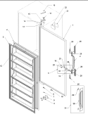 Part Location Diagram of 4390673 Whirlpool HINGE-DOOR