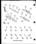 POWER CORD TERMINALS Diagram and Parts List for TGA400 P7575204W Amana Dryer
