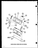 CONTROL PANEL Diagram and Parts List for TGA400 P7704105W Amana Dryer