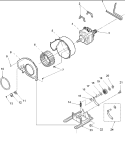 MOTOR AND FAN ASSEMBLIES Diagram and Parts List for ALG443RAW PALG443RAW1 Amana Dryer