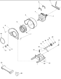 MOTOR AND FAN ASSEMBLY Diagram and Parts List for ALE120RAW PALE120RAW Amana Dryer