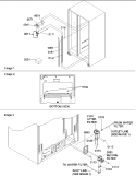 Water Filter Assy & Water Valves Diagram and Parts List for SRD26VPE P1315204W E Amana Refrigerator