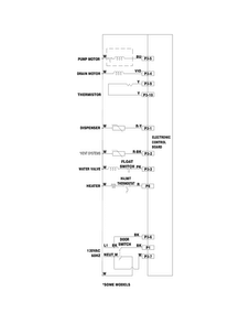Wiring Diagram Diagram and Parts List for CDB350NW2A  Crosley Dishwasher