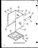 CABINET Diagram and Parts List for TGA400 P7704105W Amana Dryer