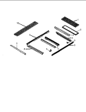 Main Top Assembly Diagram and Parts List for CC13E P1155203S E Amana Range