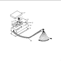 Fuse Box Assembly Diagram and Parts List for CC13E P1155203S E Amana Range