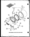 FRONT BULKHEAD Diagram and Parts List for LG2911 P7804804W W Amana Dryer