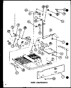 Section 11 Diagram and Parts List for CIC-4-P7621302W  Amana Refrigerator