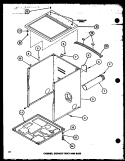 CABINET. EXHAUST DUCT AND BASE Diagram and Parts List for LG2911 P7804804W W Amana Dryer